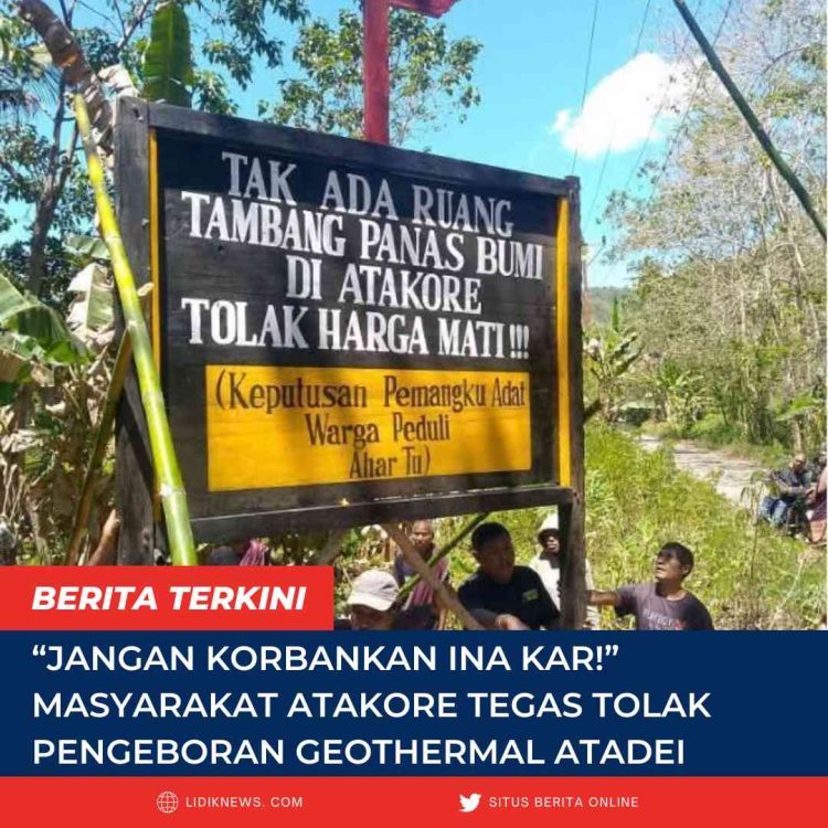 “Jangan Korbankan Ina Kar!” Masyarakat Atakore Tegas Tolak Pengeboran Geothermal Atadei