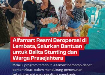 Alfamart Resmi Beroperasi di Lembata, Salurkan Bantuan untuk Balita Stunting dan Warga Prasejahtera