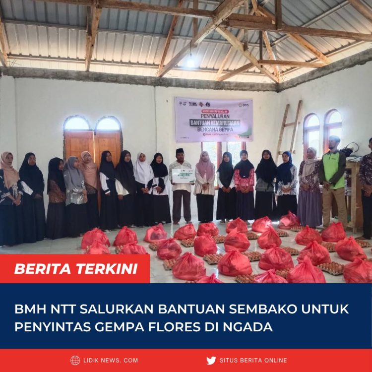 BMH NTT Salurkan Bantuan Sembako untuk Penyintas Gempa Flores di Ngada