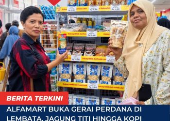 Alfamart Buka Gerai Perdana di Lembata, Jagung Titi hingga Kopi Baleo Tembus Pasar Modern