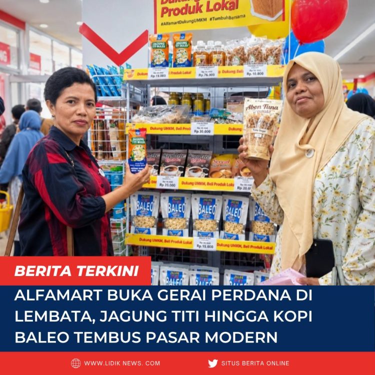 Alfamart Buka Gerai Perdana di Lembata, Jagung Titi hingga Kopi Baleo Tembus Pasar Modern