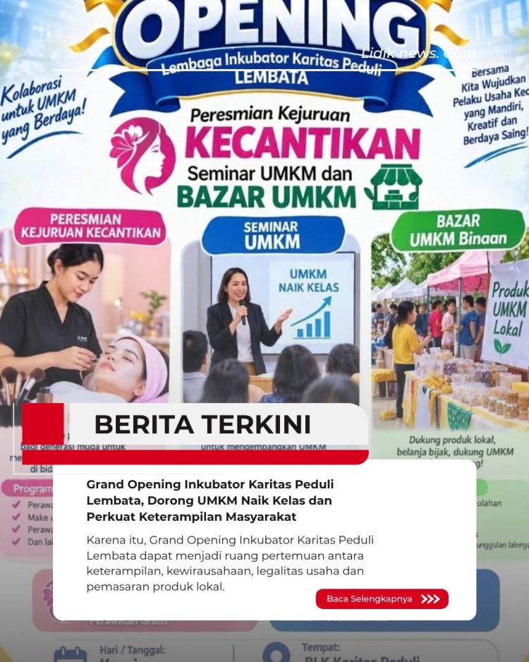 Grand Opening Inkubator Karitas Peduli Lembata, Dorong UMKM Naik Kelas dan Perkuat Keterampilan Masyarakat